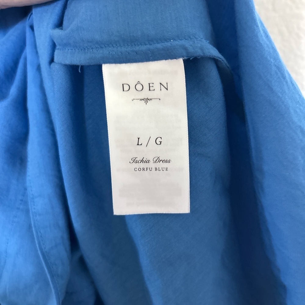 NWT Doen Ischia Dress Corfu Blue - Picture 12 of 12